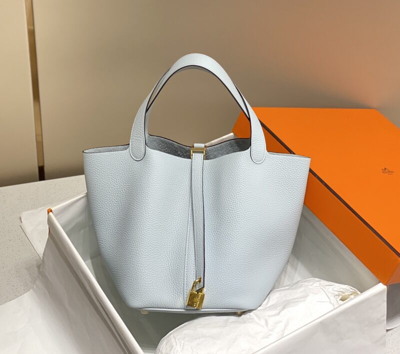 Replica Hermes Picotin Lock Holy Grail Blue - Best Fake Designer Bags