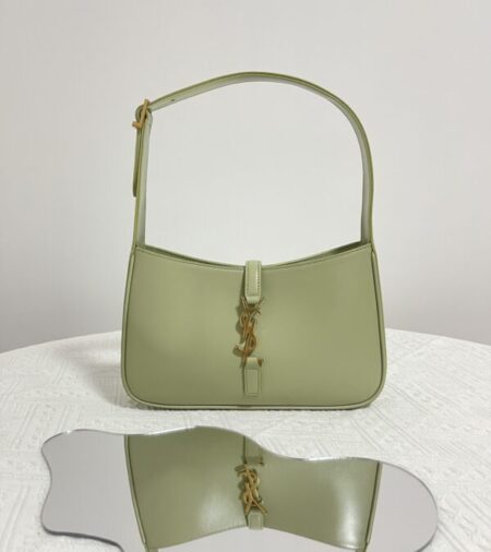 Replica YSL LE 5 A 7 Hobo Olive - Best Fake Designer Bags