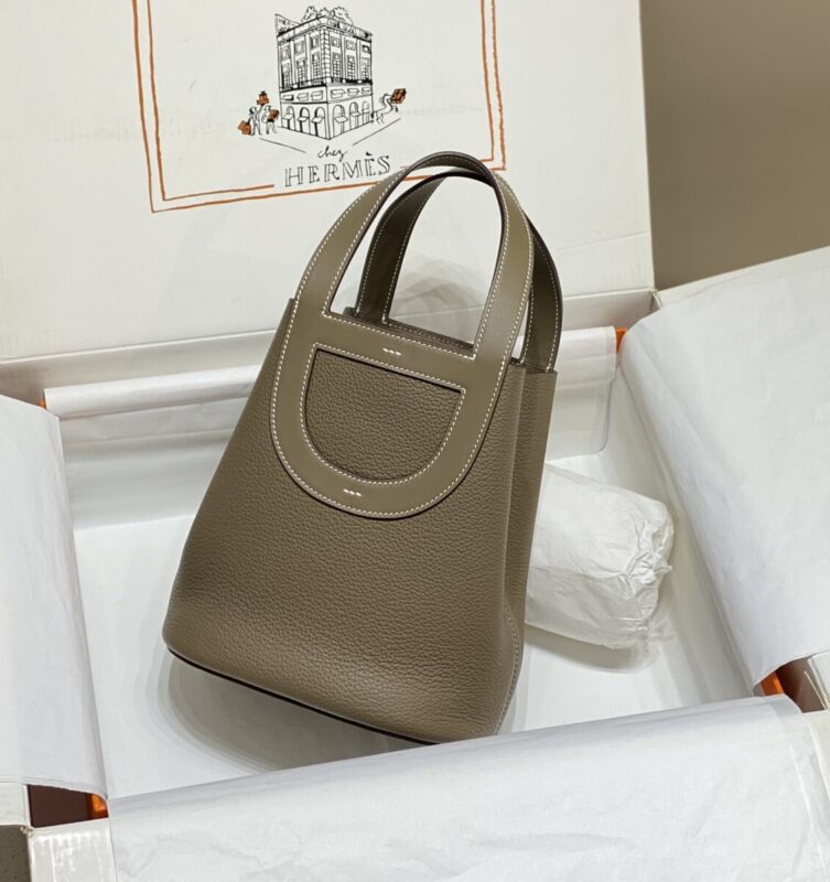 Replica Hermes The Loop Elephant Grey - Best Fake Designer Bags