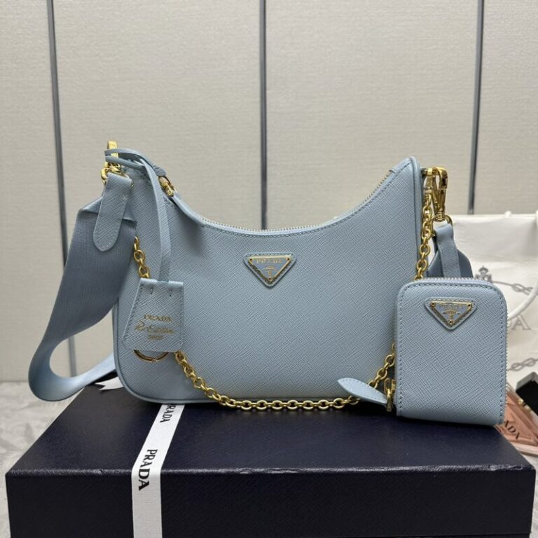 Replica Prada  Re-Edition 2005 Blue - Best Fake Designer Bags