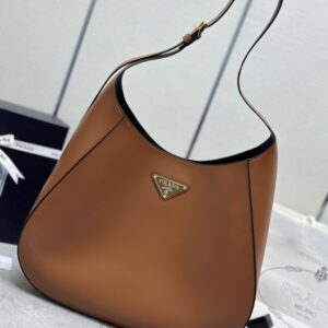 Replica Prada  Cleo Large Brown Bag - Best Fake Designer Bags