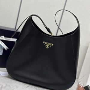 Replica Prada  Cleo Large Black Bag - Best Fake Designer Bags