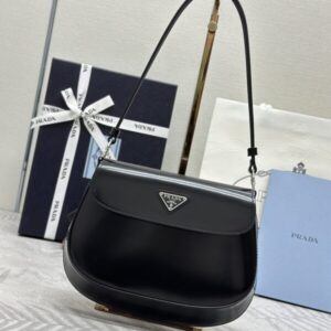 Replica Prada  Cleo Small Black Flap - Best Fake Designer Bags