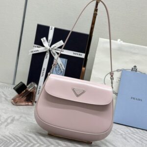 Replica Prada  Cleo Small Pink  Flap - Best Fake Designer Bags