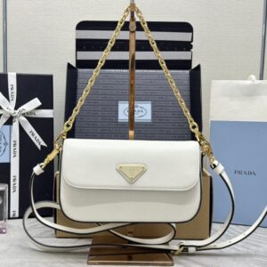 Replica Prada  Mini Saffiano White - Best Fake Designer Bags