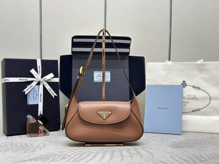 Replica Prada  Small Shoulder Bag Caramel - Best Fake Designer Bags