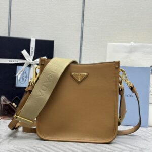 Replica Prada  Saffiano Small Tote Black Brown - Best Fake Designer Bags
