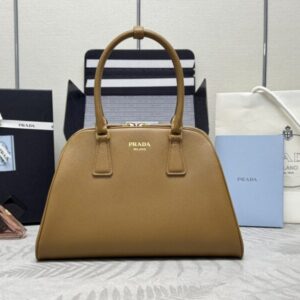 Replica Prada  Large Saffiano Caramel - Best Fake Designer Bags