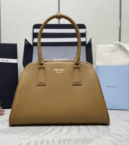 Replica Prada  Large Saffiano Caramel - Best Fake Designer Bags