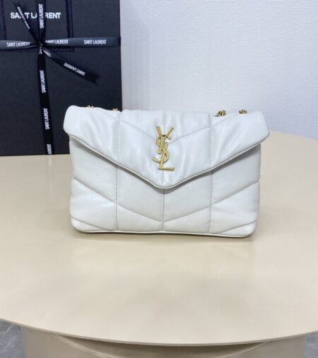 Replica YSL Loulou  White Puffer - Best Fake Designer Bags