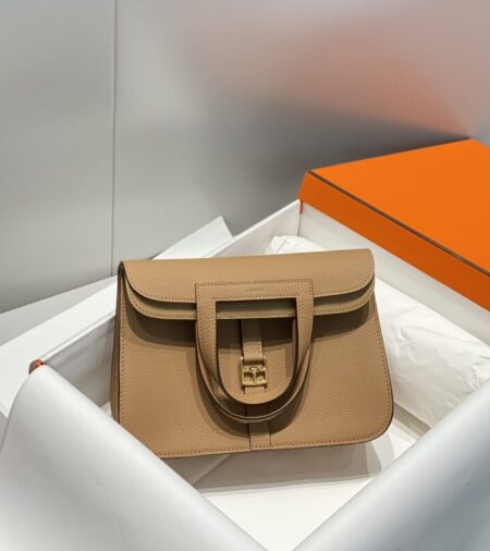 Replica Hermes Halzan  Milk Tea - Best Fake Designer Bags