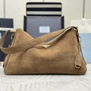 Replica Prada  Prada Aimée Suede Large - Best Fake Designer Bags