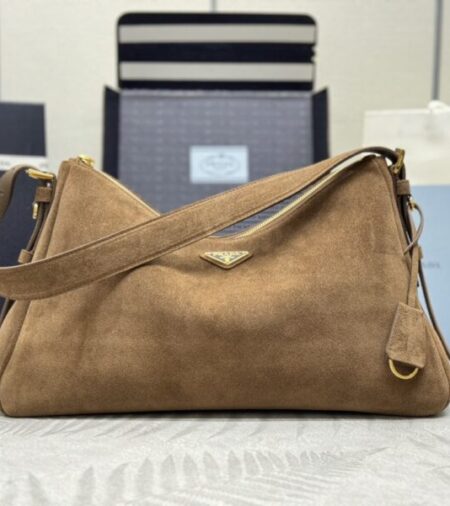 Replica Prada  Prada Aimée Suede Large - Best Fake Designer Bags