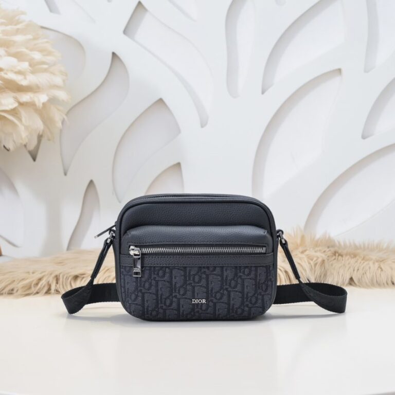 Replica Dior  Rider  Zipped Messenger Bag Black - Best Fake Designer Bags