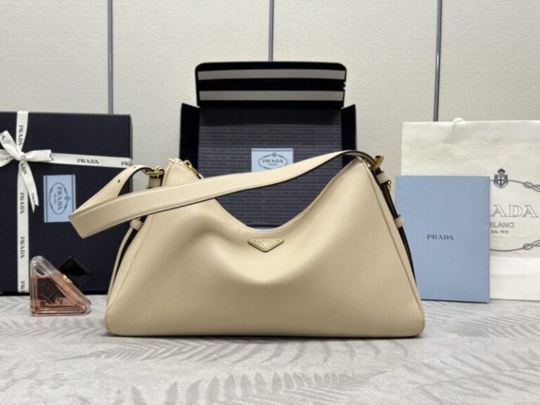 Replica Prada  Prada Aimée Large Milk Tea - Best Fake Designer Bags