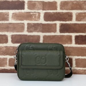 Replica Gucci Jumbo GG Crossbody Green - Best Fake Designer Bags