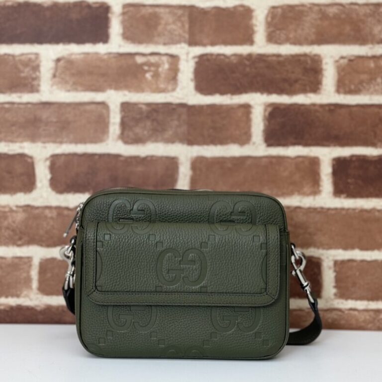 Replica Gucci Jumbo GG Crossbody Green - Best Fake Designer Bags