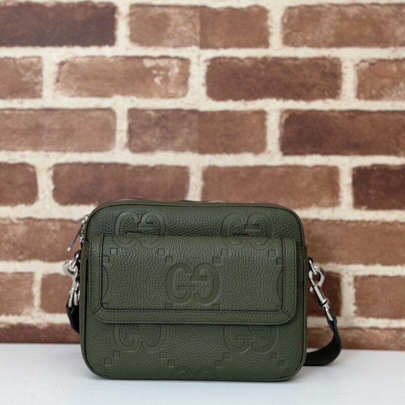 Replica Gucci Jumbo GG Crossbody Green - Best Fake Designer Bags