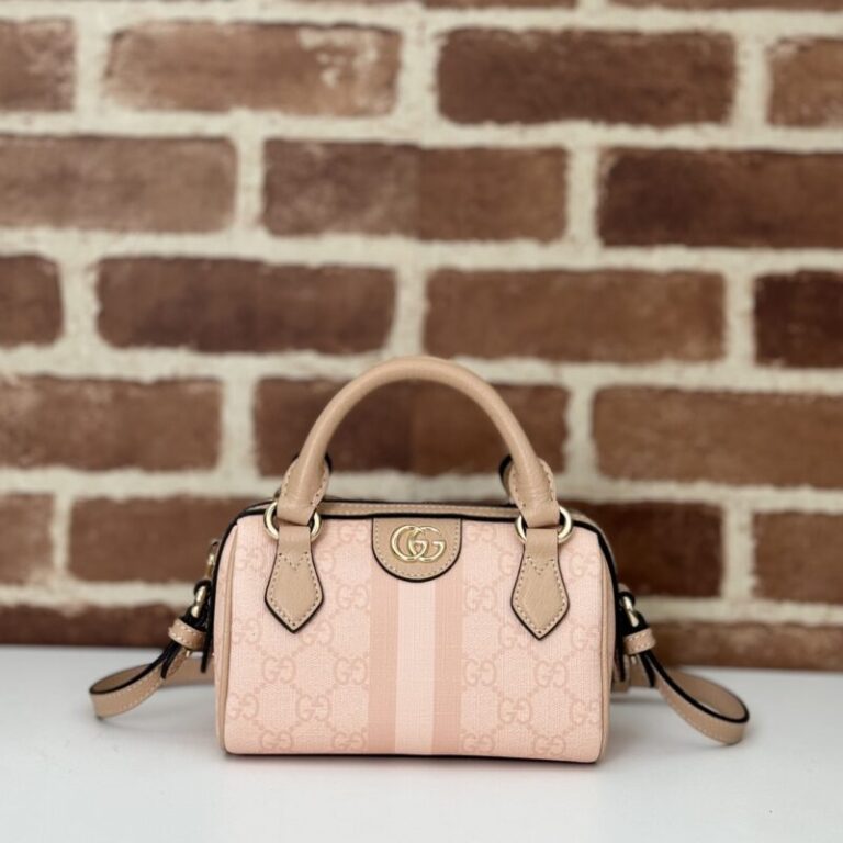 Replica Gucci GG Ophidia Boston Pink - Best Fake Designer Bags