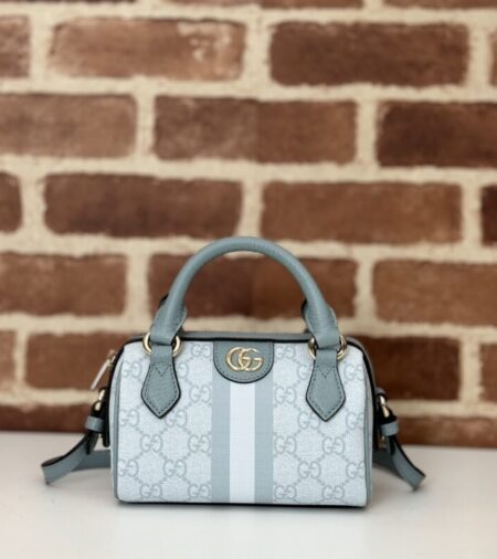 Replica Gucci GG Ophidia Boston Blue - Best Fake Designer Bags