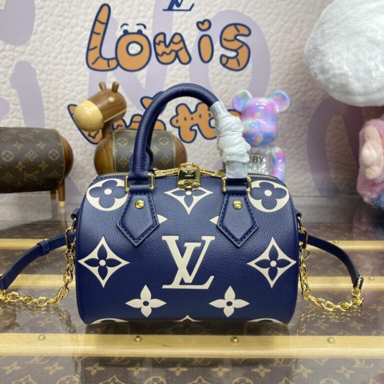 Replica Louis Vuitton Speedy Bandouliere 20 Blue - Best Fake Designer Bags