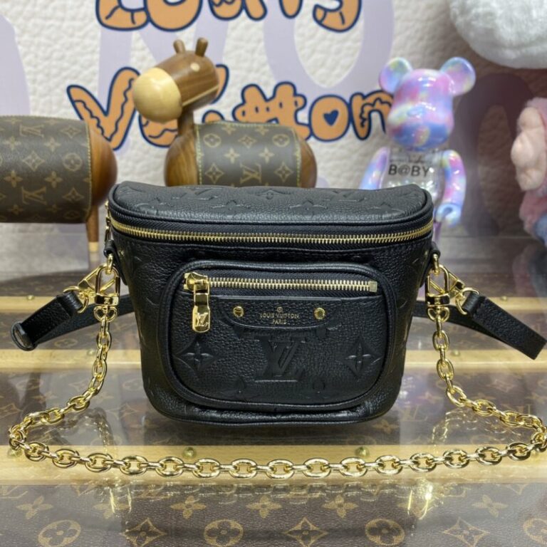 Replica Louis Vuitton Bumbag Mini Full Black - Best Fake Designer Bags