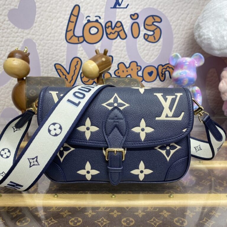 Replica Louis Vuitton Nano Diane Satchel Blue-Pink - Best Fake Designer Bags