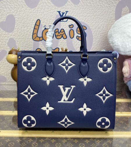 Replica LV OnTheGo Dark Blue - Best Fake Designer Bags