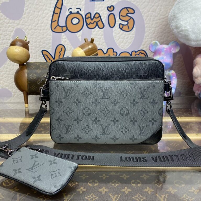 Replica Louis Vuitton Trio Messenger Grey - Best Fake Designer Bags