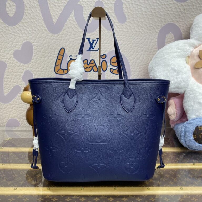 Replica Louis Vuitton Neverfull MM Blue - Best Fake Designer Bags