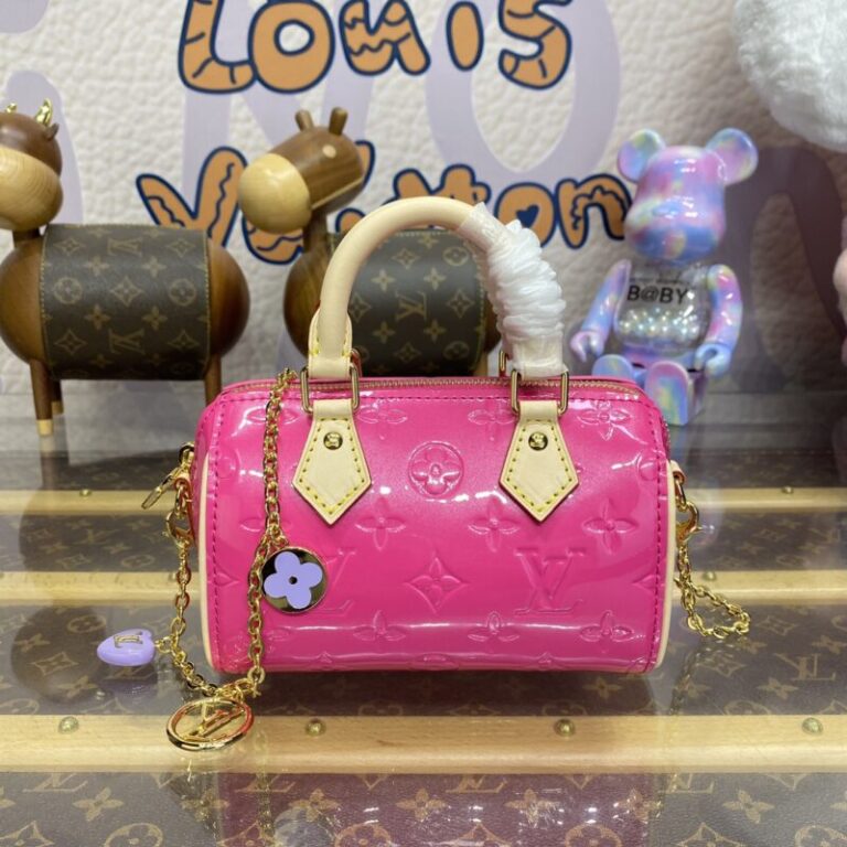 Replica Louis Vuitton Speedy Nano Pink Patent - Best Fake Designer Bags