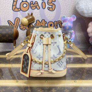 Replica Louis Vuitton Nano Noe White - Best Fake Designer Bags