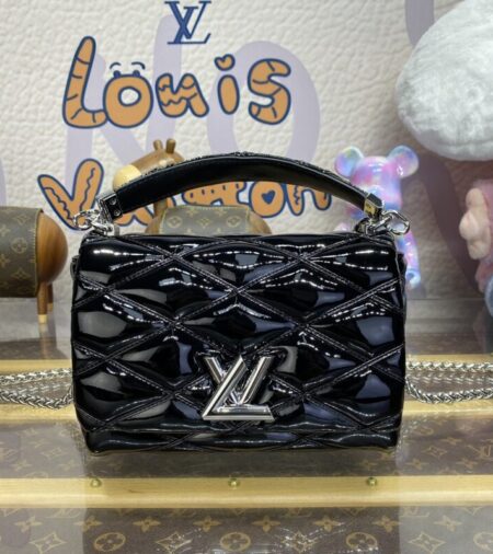 Replica Louis Vuitton Go-14 Black Patent - Best Fake Designer Bags