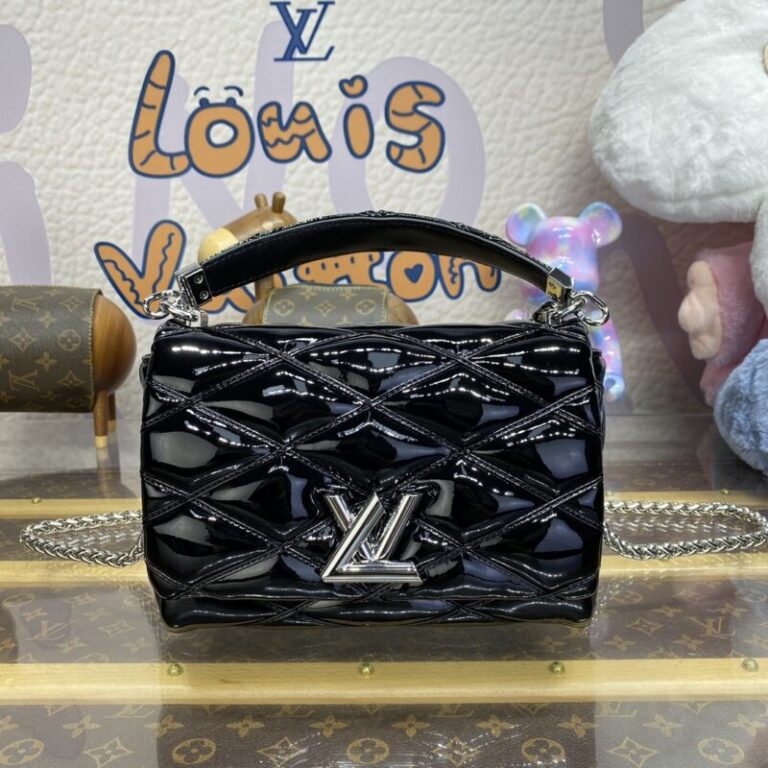 Replica Louis Vuitton Go-14 Black Patent - Best Fake Designer Bags