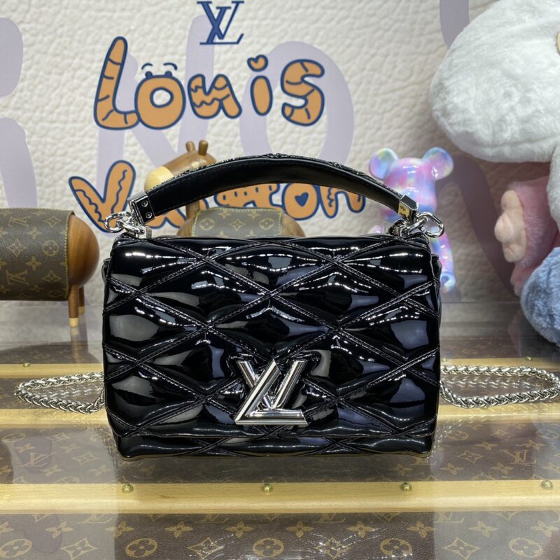 Replica Louis Vuitton Go-14 Black Patent - Best Fake Designer Bags
