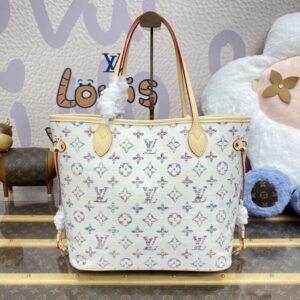 Replica Louis Vuitton Neverfull MM White - Best Fake Designer Bags