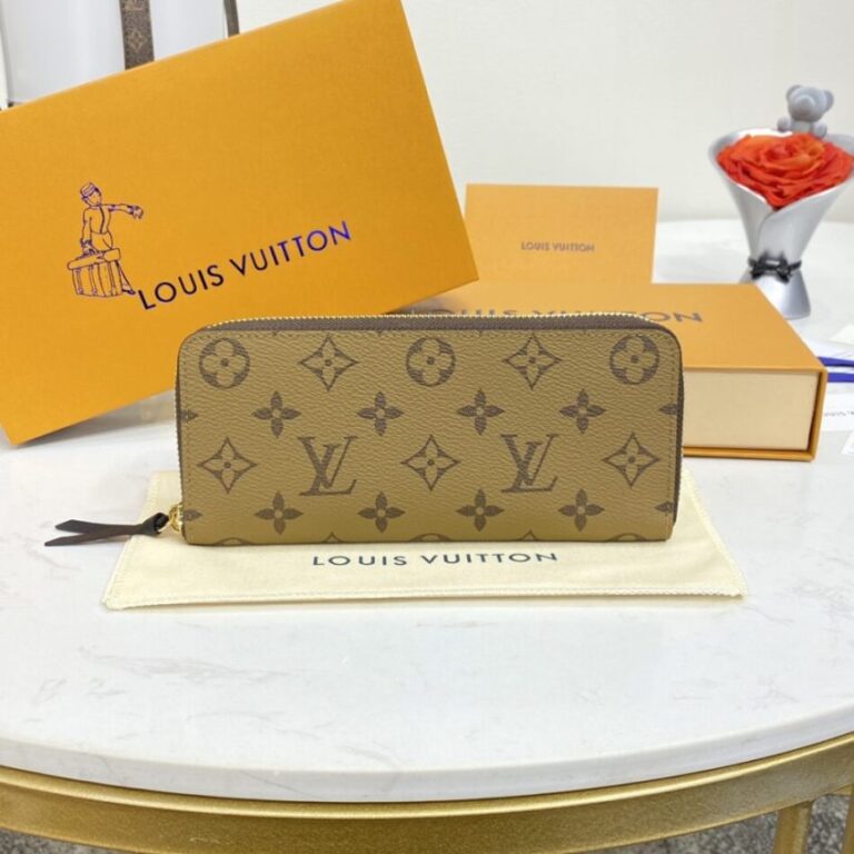 Replica Louis Vuitton Clemence Wallet Light Brown - Best Fake Designer Bags