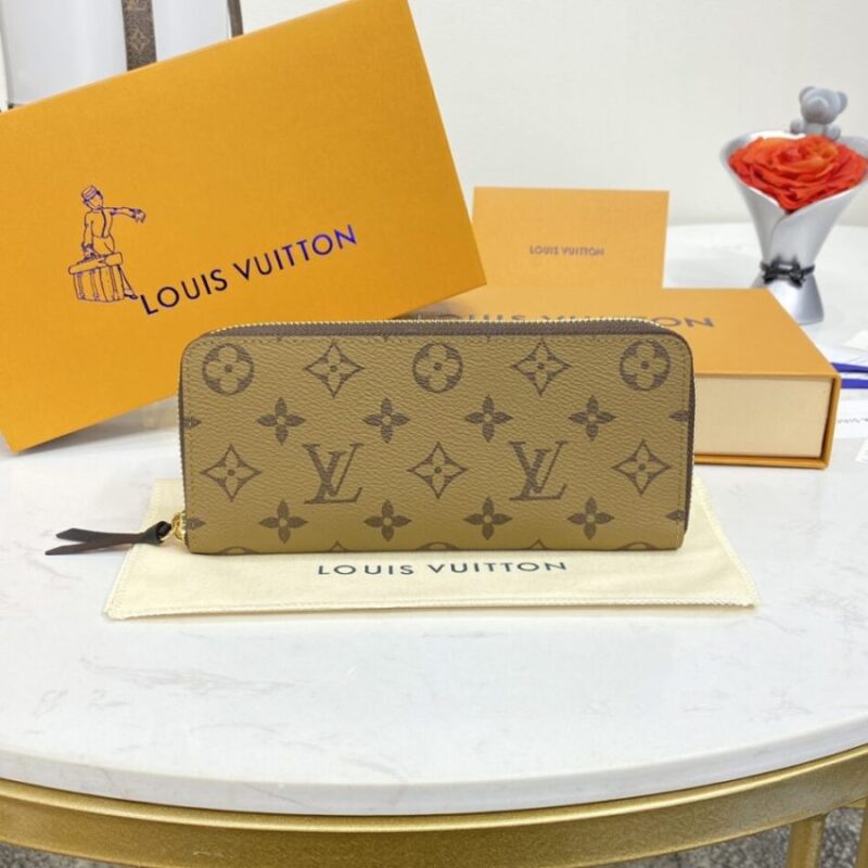 Replica Louis Vuitton Clemence Wallet Light Brown - Best Fake Designer Bags