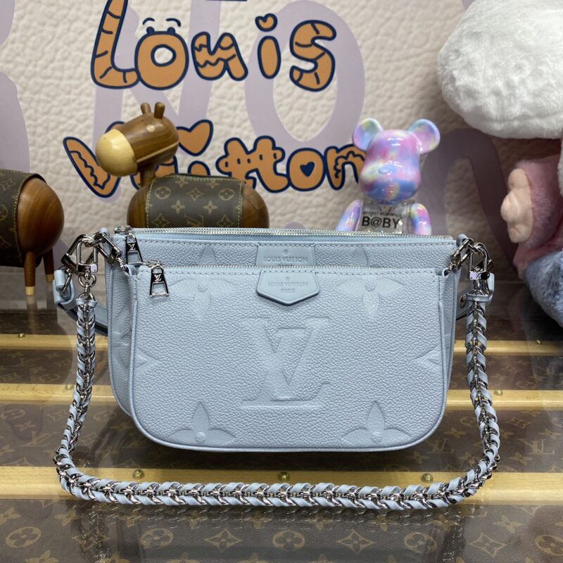 Replica Louis Vuitton Multi Pochette Accessoires Light Blue - Best Fake Designer Bags