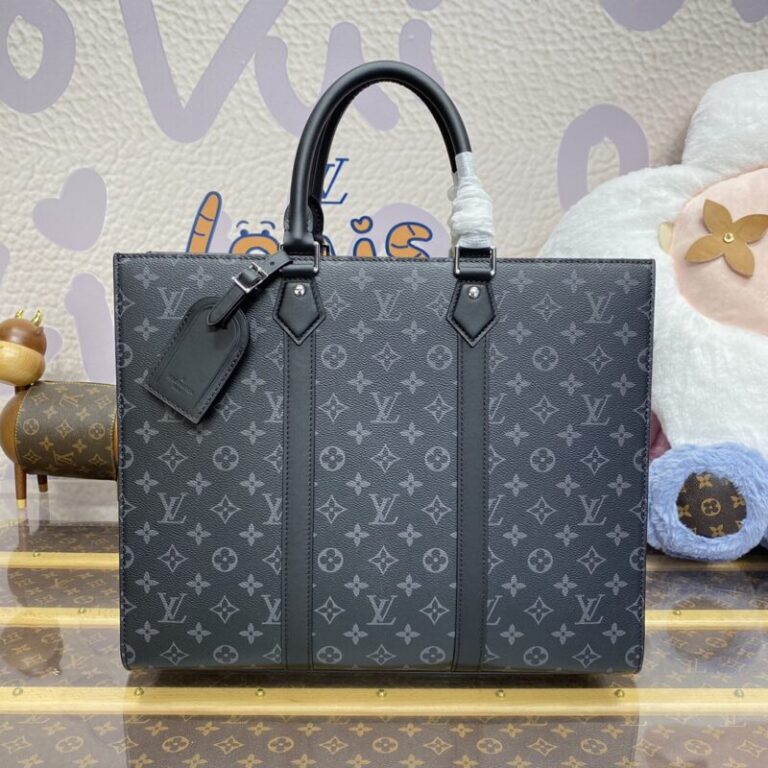 Replica Louis Vuitton Sac Plat Black Large - Best Fake Designer Bags