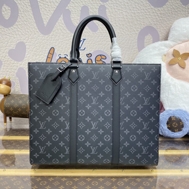 Replica Louis Vuitton Sac Plat Black Large - Best Fake Designer Bags