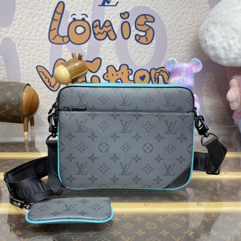 Replica Louis Vuitton Trio Messenger Grey&Tiffany - Best Fake Designer Bags
