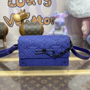 Replica Louis Vuitton Steamer Wearable Wallet Blue - Best Fake Designer Bags