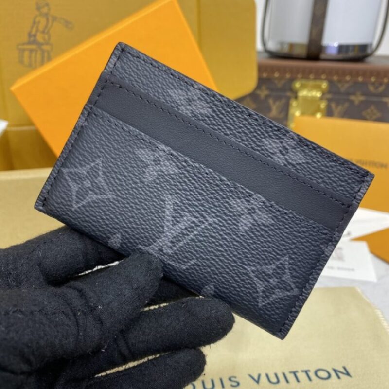 Replica Louis Vuitton Card Holder Black - Best Fake Designer Bags