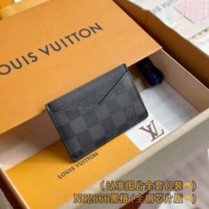 Replica Louis Vuitton Card Holder Black Grid - Best Fake Designer Bags