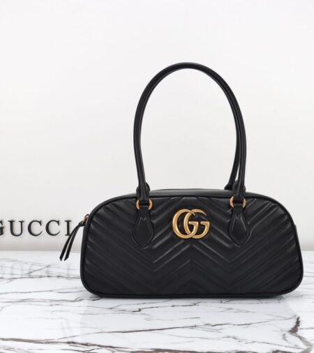 Replica Gucci  Marmont Small Top Handle Black - Best Fake Designer Bags