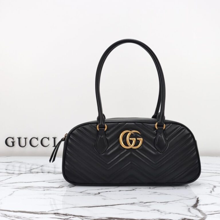 Replica Gucci  Marmont Small Top Handle Black - Best Fake Designer Bags