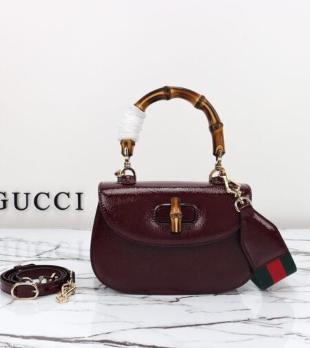 Replica Gucci  Bamboo 1947 Bordeaux - Best Fake Designer Bags