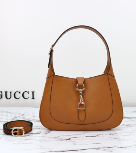 Replica Gucci G Jackie Small Patent Brown - Best Fake Designer Bags