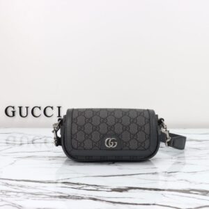 Replica Gucci  Ophidia Super Mini Black - Best Fake Designer Bags